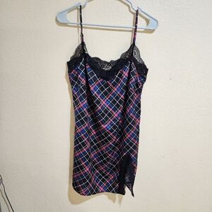 Plaid Slip Dress- Current Mood